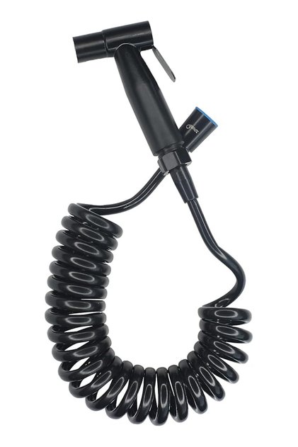 Portable Travel Shattaf Set Travel Bidet Set for Traveling, Muslim Shower for Cleaning Toilet Needs 300CM (Black Color)