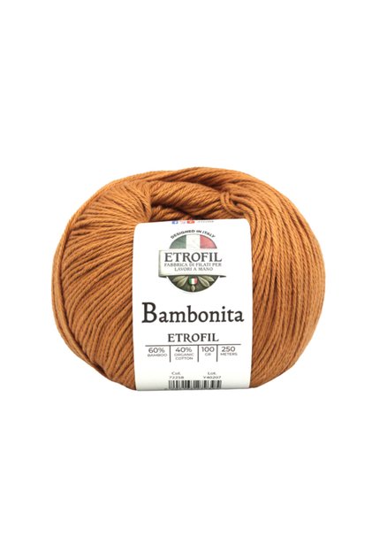 Bambonita Knitting Yarn Saffron Yellow 60% Bamboo 40% Organic Cotton 100g 250m (72258)