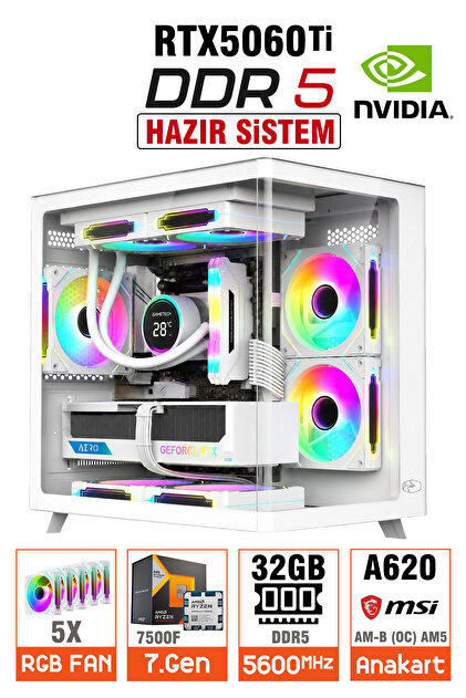 Zeiron Damage X12 Ryzen 7 5700X 32GB 1TB NVMe M.2 SSD RTX4060 Ti