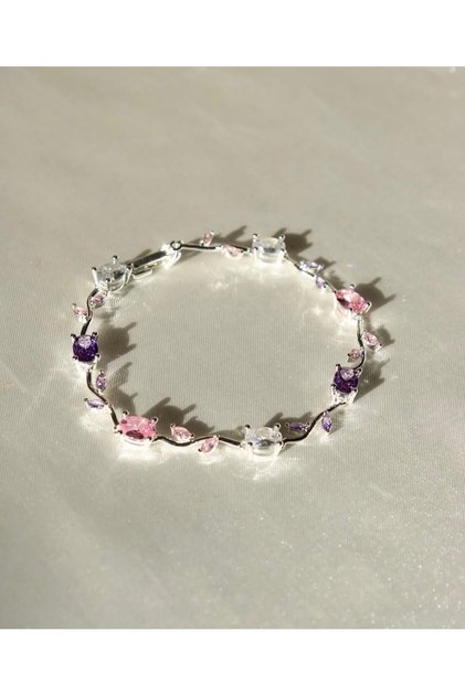 Silver Tulip Bracelet Steel Bracelet