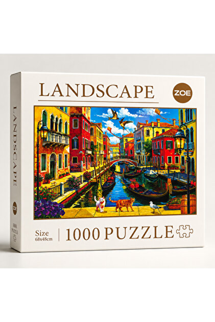 Zoe Venedik Rüyası 1000 Parça Manzara Puzzle (68x48 cm