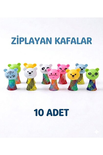 Oyuncak Zıplayan Kafalar 10 Adet Çok Al Az Öde Karne Hediyesi Doğum Günü Hediyesi Anasınıfı Hediyesi Bayram hediyesi