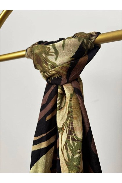 Zebra Desen Bambu Şal
