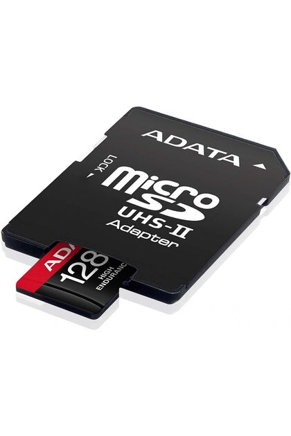 Card de memorie microSDXC UHS-I U3 V30 de 128GB cu adaptor SD