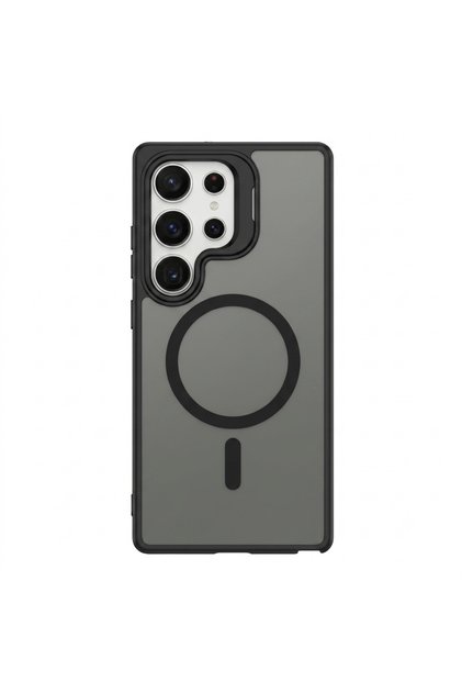 Husă Premium pentru Galaxy S26 Ultra, Magnetică tip MagSafe, Protecție completă , Finisaj Mat Soft-Touch, CamBracket, Antisoc, Kickstand, Black