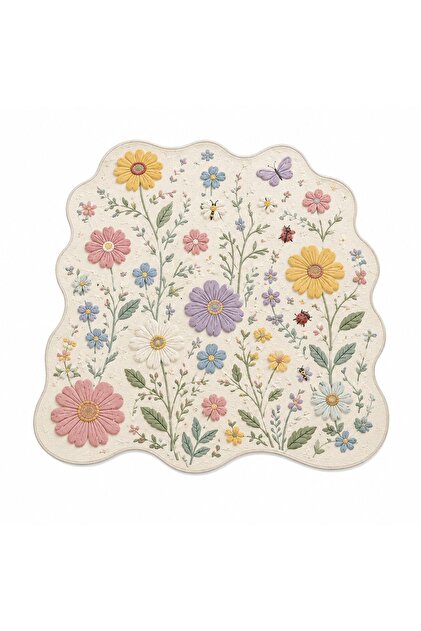 Antique Soul Koleksiyonu Dijital Baskı Keçe Tabanlı Modern Dekoratif Halı