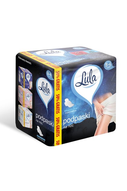 Set 12 pachete absorbante, Lula, Pentru noapte, Antialergic, Fara parfum
