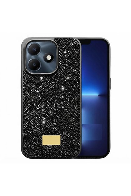 Tecno Spark 10 Pro Case Silicone Edged Stony Shiny Lux Diamond Cover