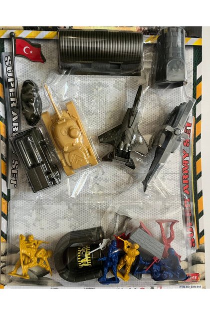 Large Soldier Set Helicopter Aircraft Tank and Soldier Set 19 Pieces