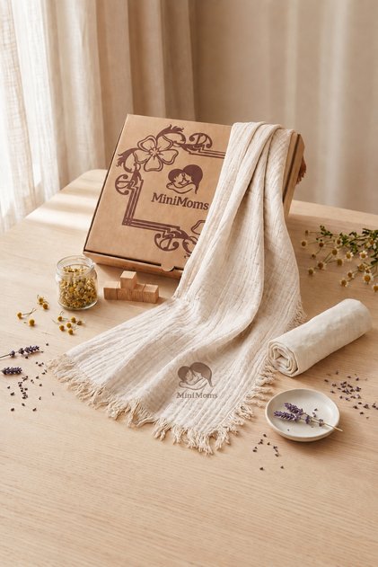 100% Cotton 4-Layer Muslin Baby/Child Blanket 100X120 cm - Premium Quality Soft Newborn Gift for Girls and Boys Baby Blanket