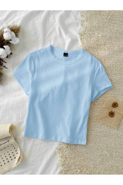 100% Cotton Crew Neck Organic Boys/Girls Organic Cotton T-Shirt-T-Shirt