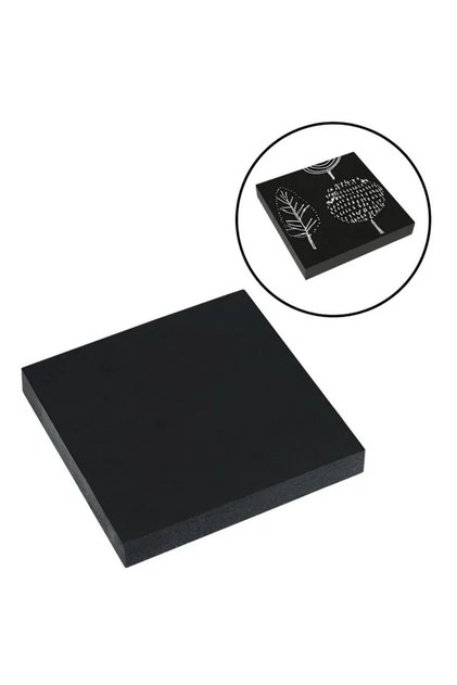Notes adeziv Eagle 654BL, 100 coli, 75x75mm, negru