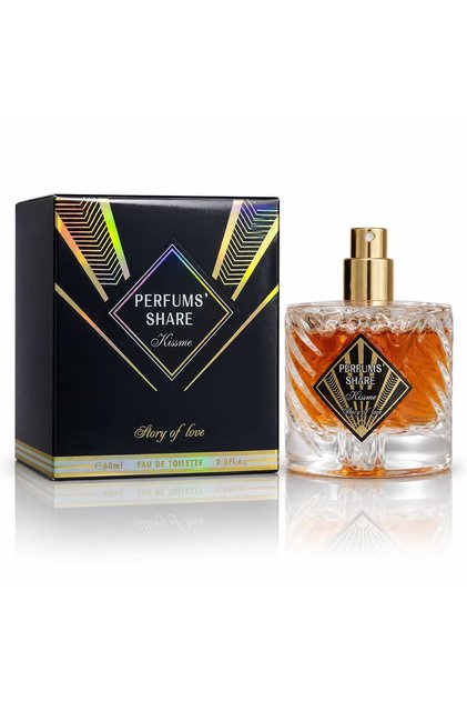 Perfums' Share Kissme Story of Love Eau de Toilette 60 ml Unisex Perfume+ Free Beard oil