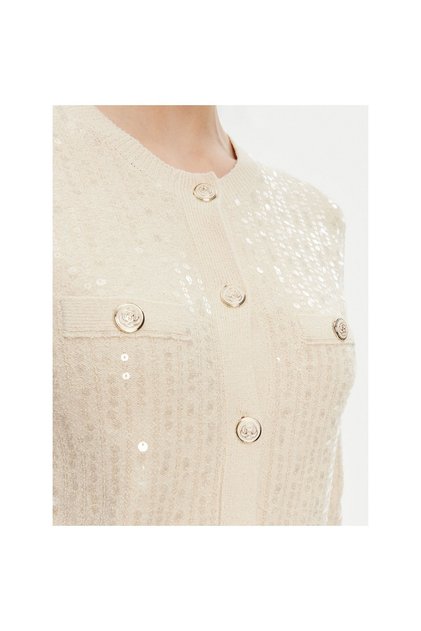 Cardigan de damă 2523346094200 Crem