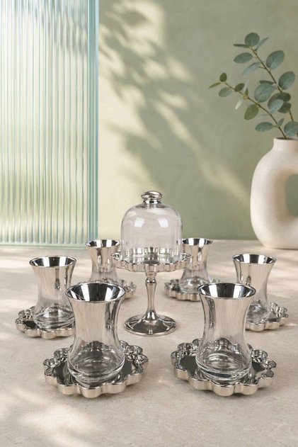 Luxury Titanium-Plated Glass Tea Cup Set and Sugar Bowl – Stylish & Gift-Worthy