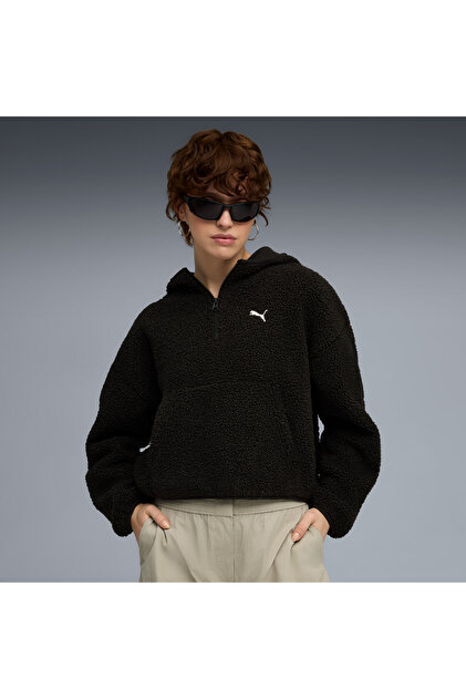Puma Wardrobe Ess Polar Fl Hoodie Kadın Yetişkin Sweatshirt