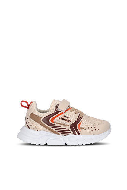 Slazenger KENDALL Unisex Çocuk Cırt Cırtlı Bej / Kahve Günlük Spor