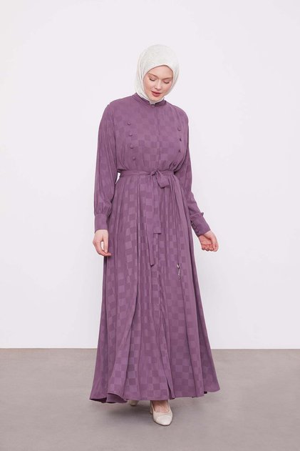 Plum Checkerboard Pattern Ferace
