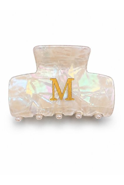 Bone Lettered Clip Clasp