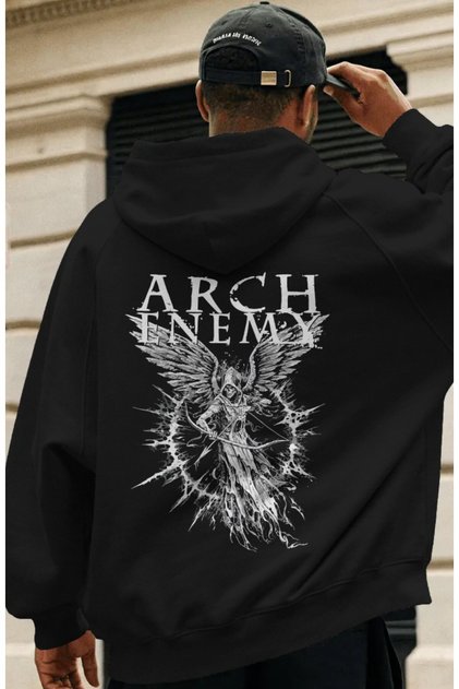 Arch Enemy Rock Metal Music Band Back Printed Unisex Oversize Premium Hoodie