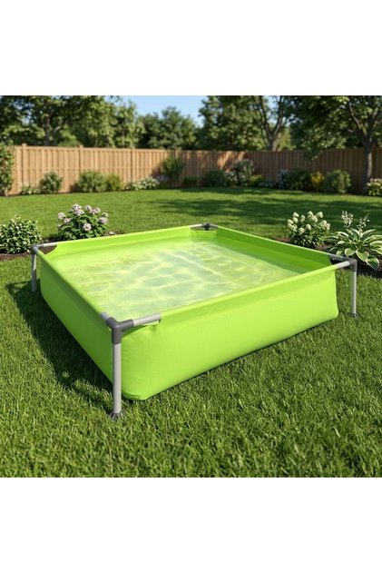 Kids Frame Pool Yeşil Çerçeveli Çocuk Havuzu 122 cm x 122 cm x 33 cm 17256