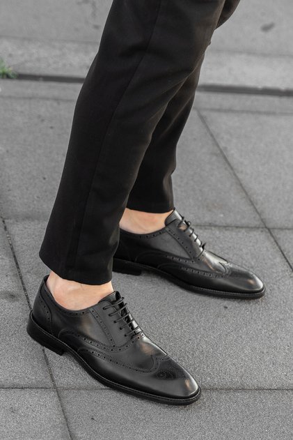 Philip Marco Men's Genuine Leather Laced Classic Shoes