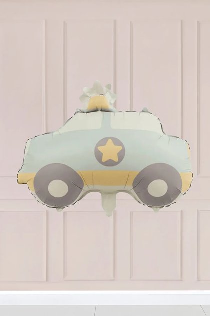 Retro Police Car Foil Balloon
