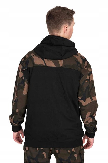 Hanorac de pescuit cu fermoar integral LW Negru/Camo XL
