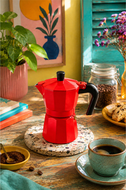 Vivien Home Mokapot 6-cup Coffeehutt Bigg Coffee Kahve Demleme