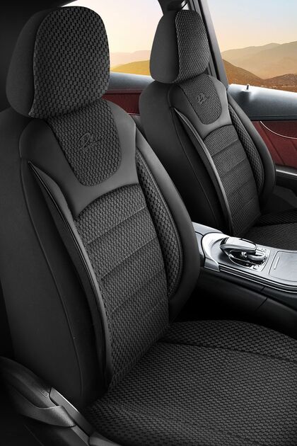 Prestij Huse scaune Auto 11 piese, Airbag, Universal, Negru