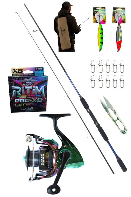 Powerex Prospin 240cm 10-30gr Balza Titan 4000 Metal Kafa Spin Olta Seti