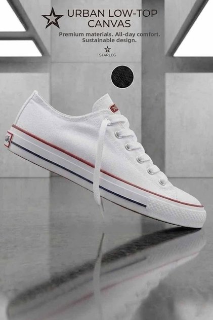 Unisex Classic Canvas Shoes - Casual Sports Sneakers - Comfortable Sole Cloth Shoes