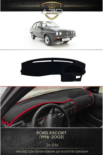 Ford Escort (1996-2002) Dashboard Protection Cover Towel Cover Carpet Protector Front Accessory