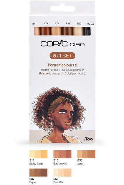 CIAO 5+1 SET PORTAIT COLOURS 2, 6 PCS