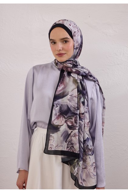 Nerissa Desen Rami Şal Derin Mor