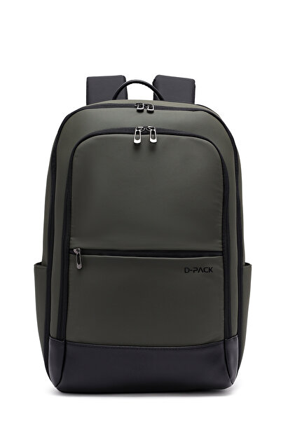 Derimod D-Pack Unisex Haki Teknolojik Hardcase Sırt Çantası
