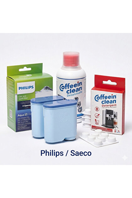 Kit Anual pentru intreținere espressor Philips/Saeco/Gaggia | Pachet 12 luni| 2 filtre apă