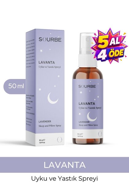 Lavanta Uyku ve Yastık Spreyi Lavender Sleep & Pillow Spray 50 ml Rahatlatıcı