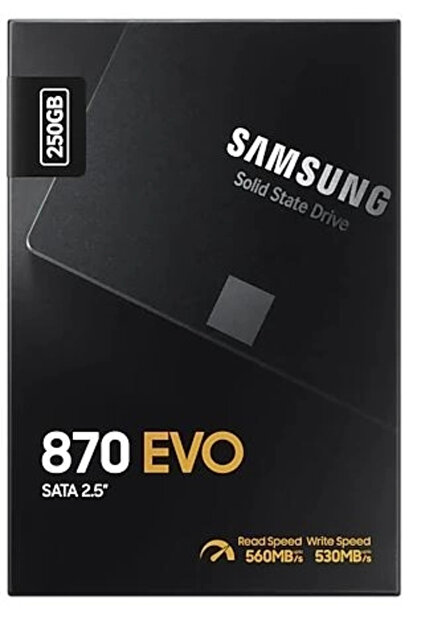 Samsung 250gb 870 Evo Mz-77e250bw 560- 530mb/s Ssd Sata-3 Disk