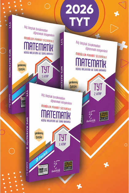Karekök Yayınları 2026 TYT Matematik Soru Bankası 1. 2. 3. Kitap