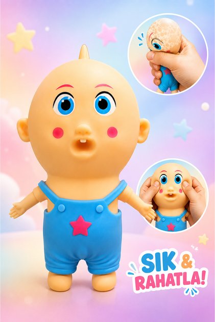 Squishy Bebek Oyuncak – Duyusal Anti Stres Oyuncağı Sık Bırak Yumuşak Rahatlatıcı Oyuncak