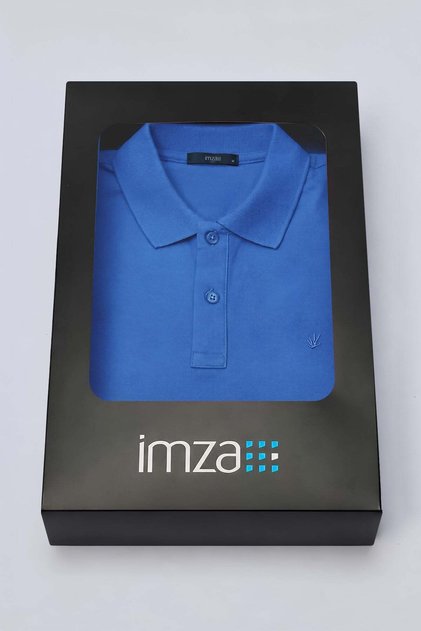 Saks Polo Neck Pique Short Sleeve Slim Fit Cotton T-Shirt 1011260170