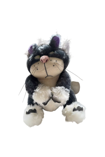 11cm-30cm luxifamao 30CM Creative Cartoon Lucifer Funny Cat Plush Toy Doll Lucifer Doll Ornaments Ch