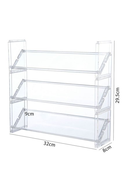 Large 3 layers Anime Badge Display Rack Stackable Multi-Layer Transparent Display Rack Organizer for