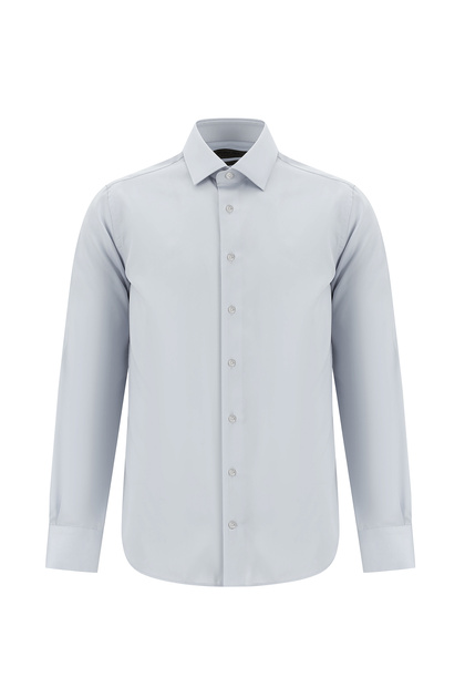 Uzun Kol Slim Fit Dar Kesim Non Iron Klasik Saten Pamuk Gömlek