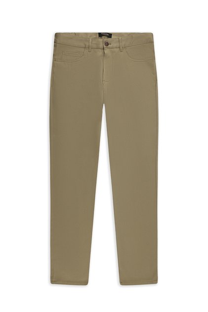 Slim Fit Slim Fit Patterned Lycra Canvas / Chino Trousers