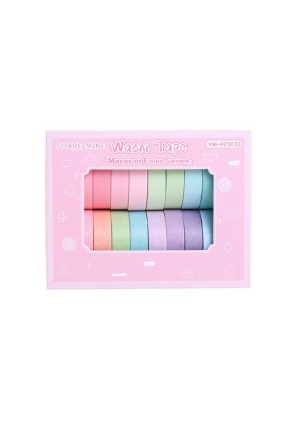 SKU1 20 Rolls/Box of colorful Fruit Plant Geometric Patterns Washi Tape, Handmade Scrapbook Decorati