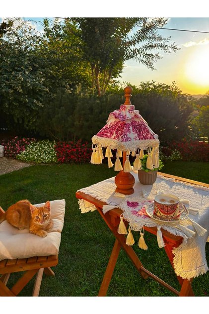 Bali Tarzı Dekoratif Şemsiye Bahçe Balkon Masa Üstü Aksesuar