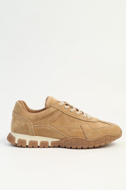 Luna Hakiki Deri Bej Kadın Sneaker