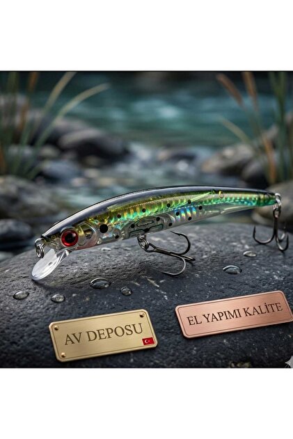 Crystal Minnow 120 mm. 15,5gr. 0-1,5m. Floating Sahte Balık Sahte Yem Levrek Kofana Lüfer Jig Yem Zoka